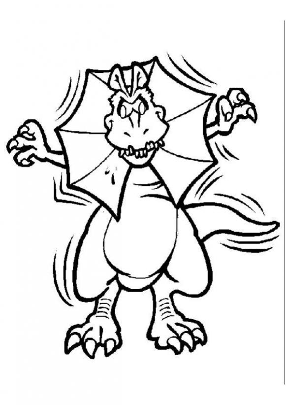 Flying dinosaur coloring pages