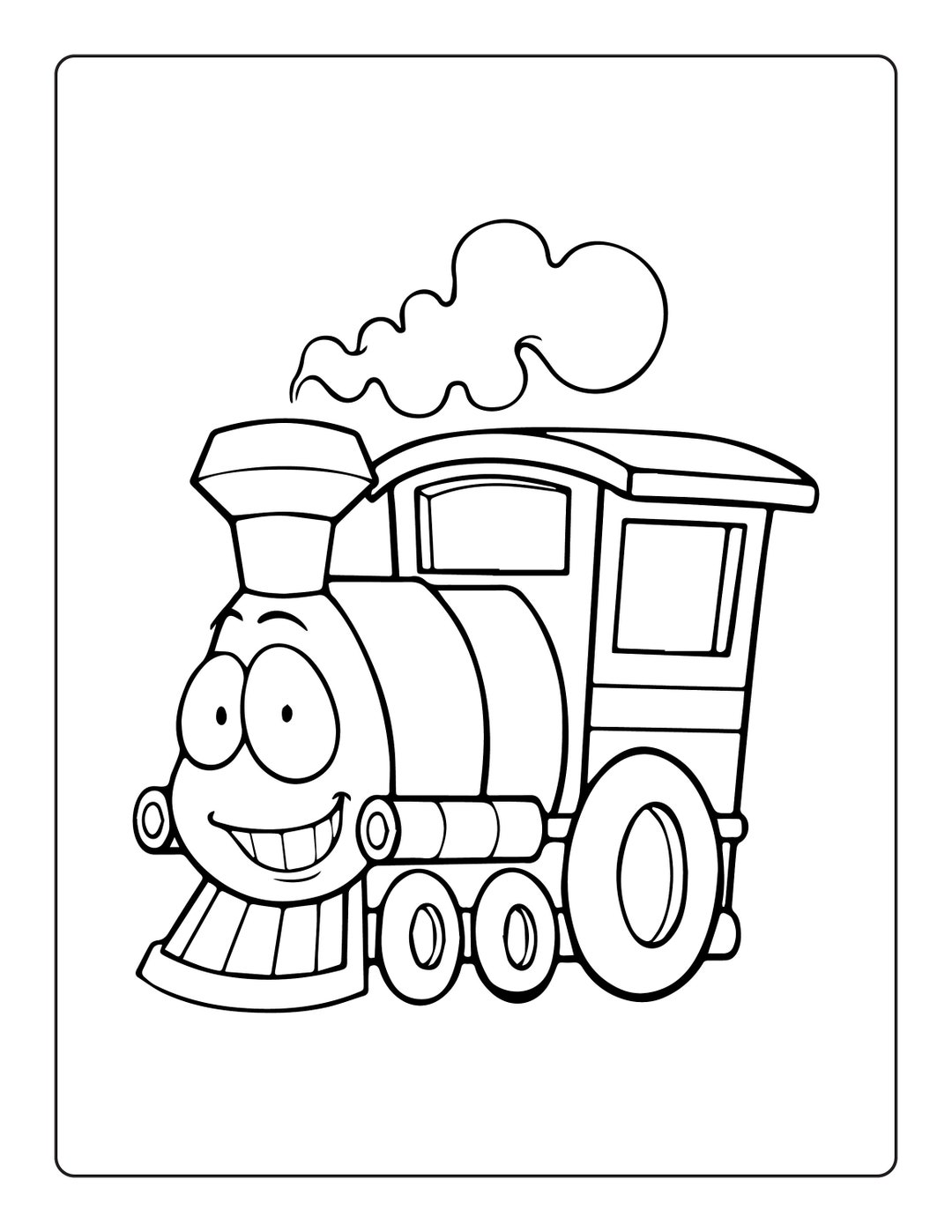 Buy printable train coloring pages for children online in india