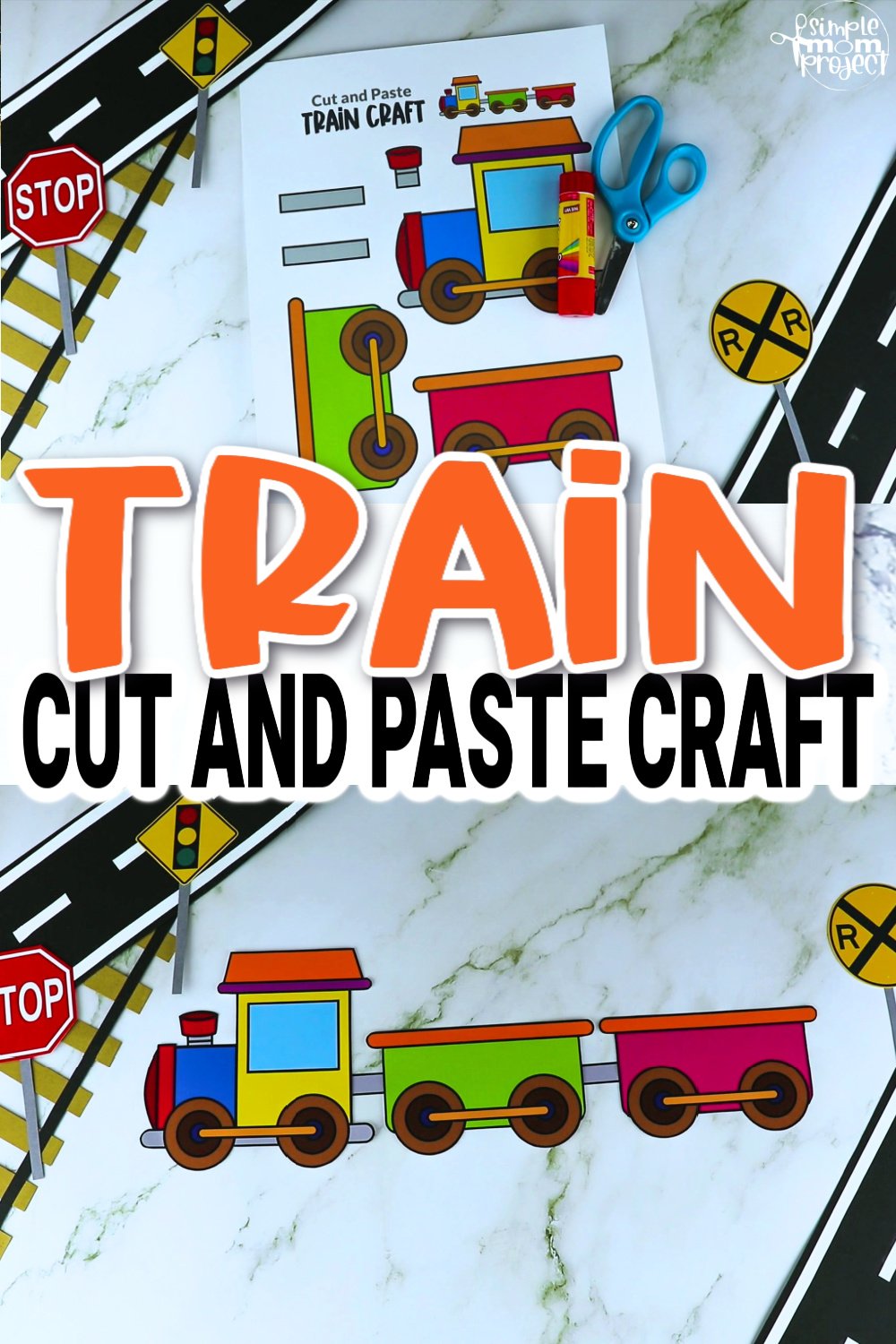 Printable train craft template â simple mom project