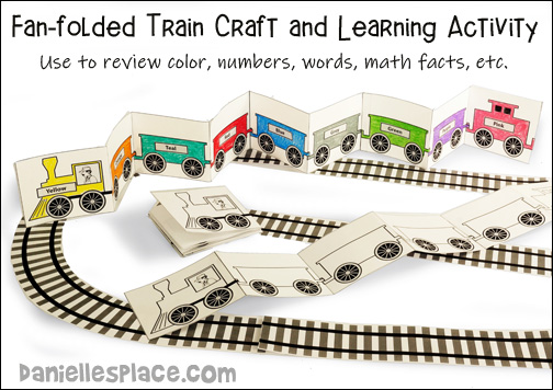 Train crafts and learning activities