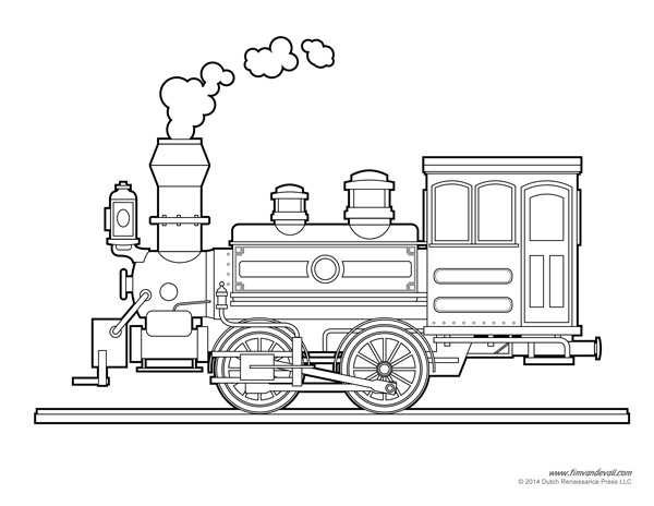 Printable train template free train craft for a train birthday party â tims printables