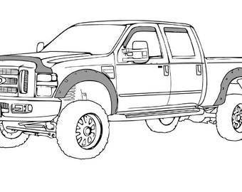 Pick up truck coloring pages printable kids adults