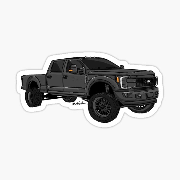 Ton truck sticker for sale by michael garber