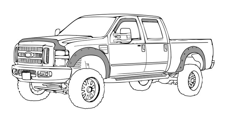 Ford truck drawings sketch coloring page monster truck coloring pages truck coloring pages jacked up trucks