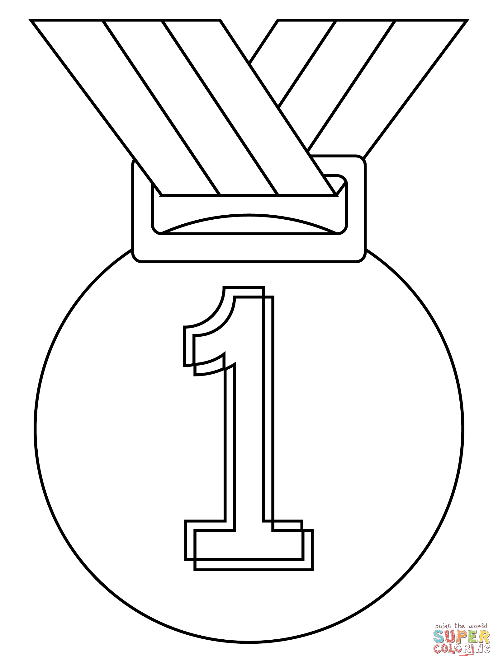 St place medal coloring page free printable coloring pages