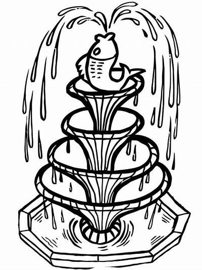 Fountain coloring pages free printable coloring pages water fountain free printable coloring pages