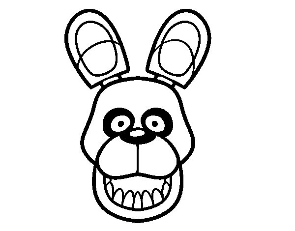 Golden freddy from five nights at freddys coloring page
