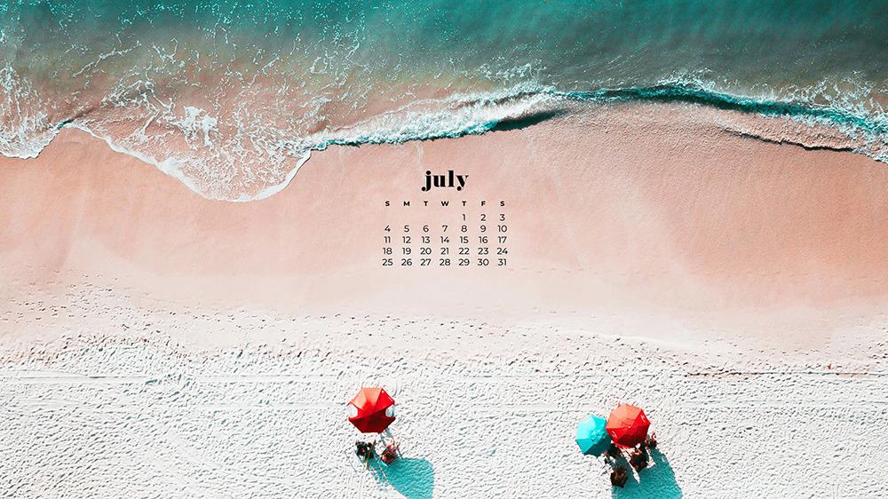 July wallpaper calendars â free cute and colorful options