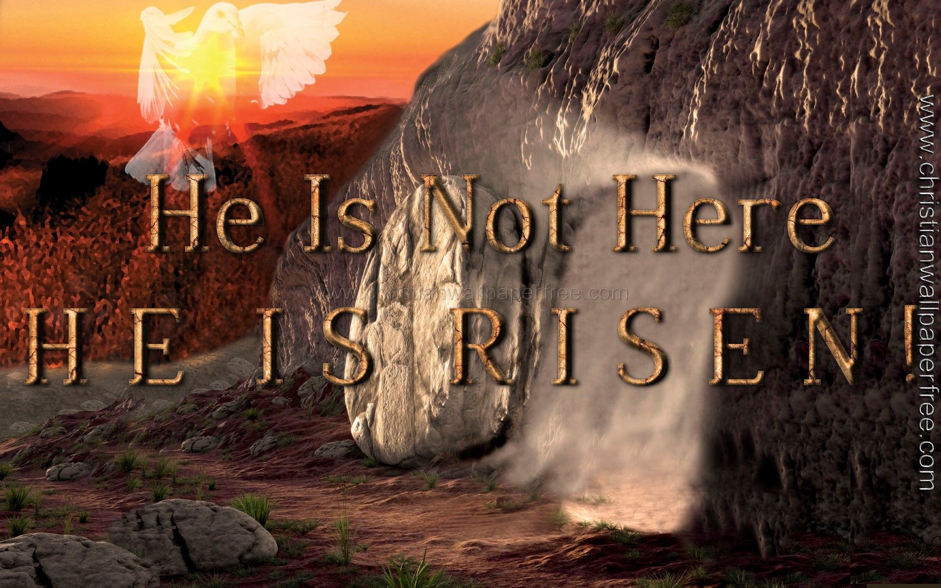 He is not here