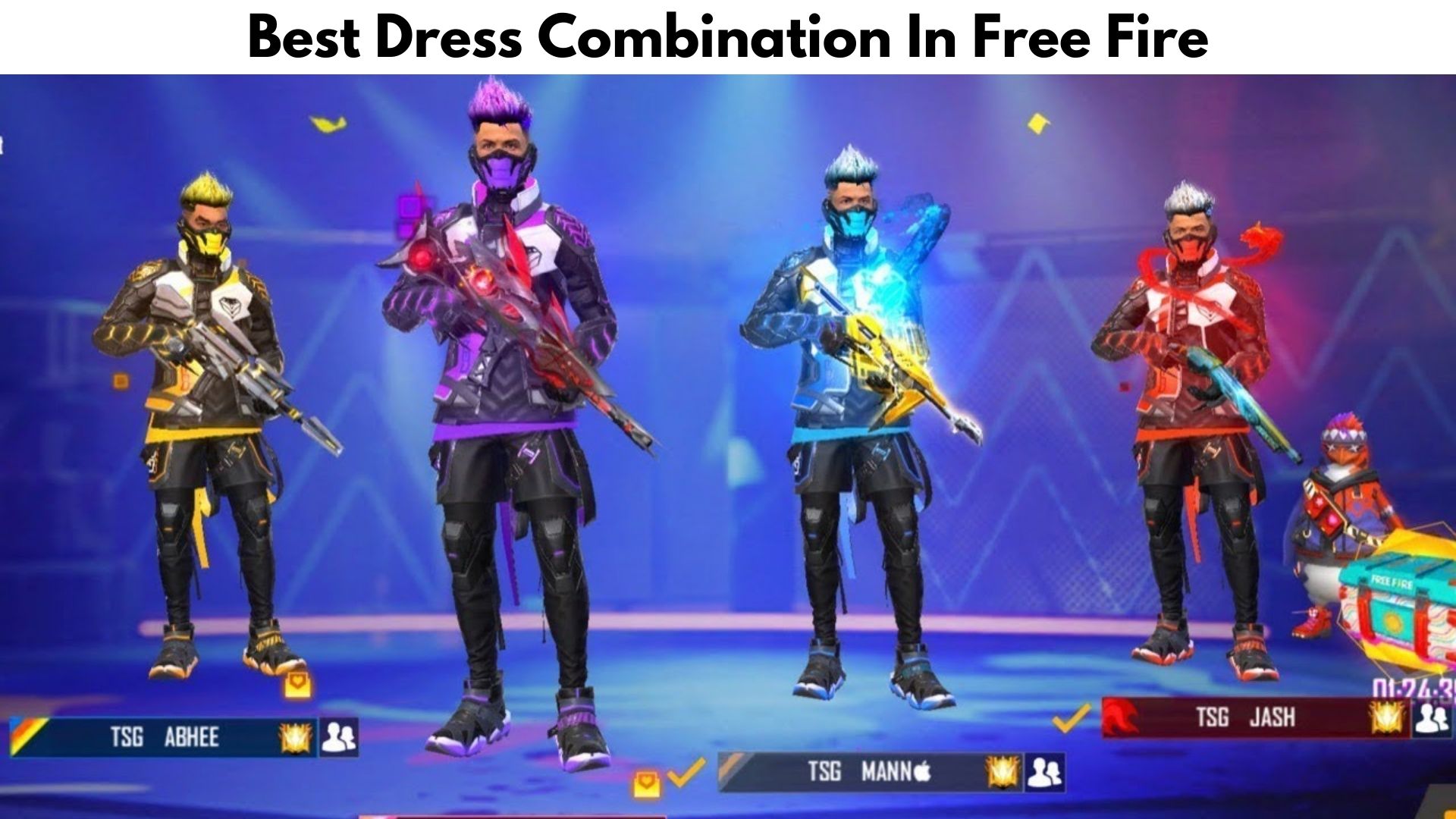 top 3 dress combination in free fire 2024 #42 - YouTube