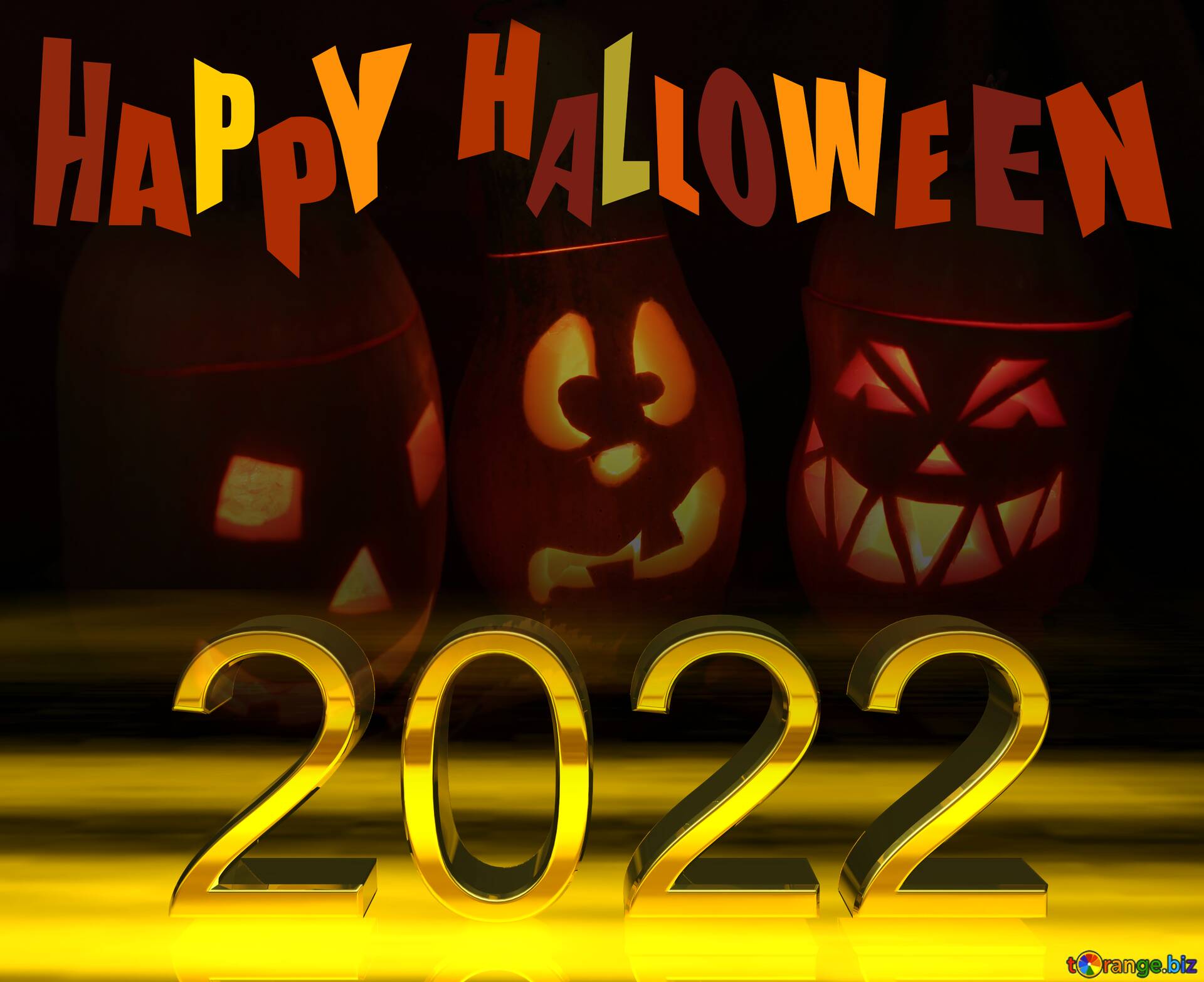 Download free picture pumpkins happy halloween d digits on cc