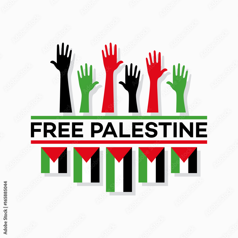 Free palestine wallpaper flyer banner vector illustration stock vector adobe stock