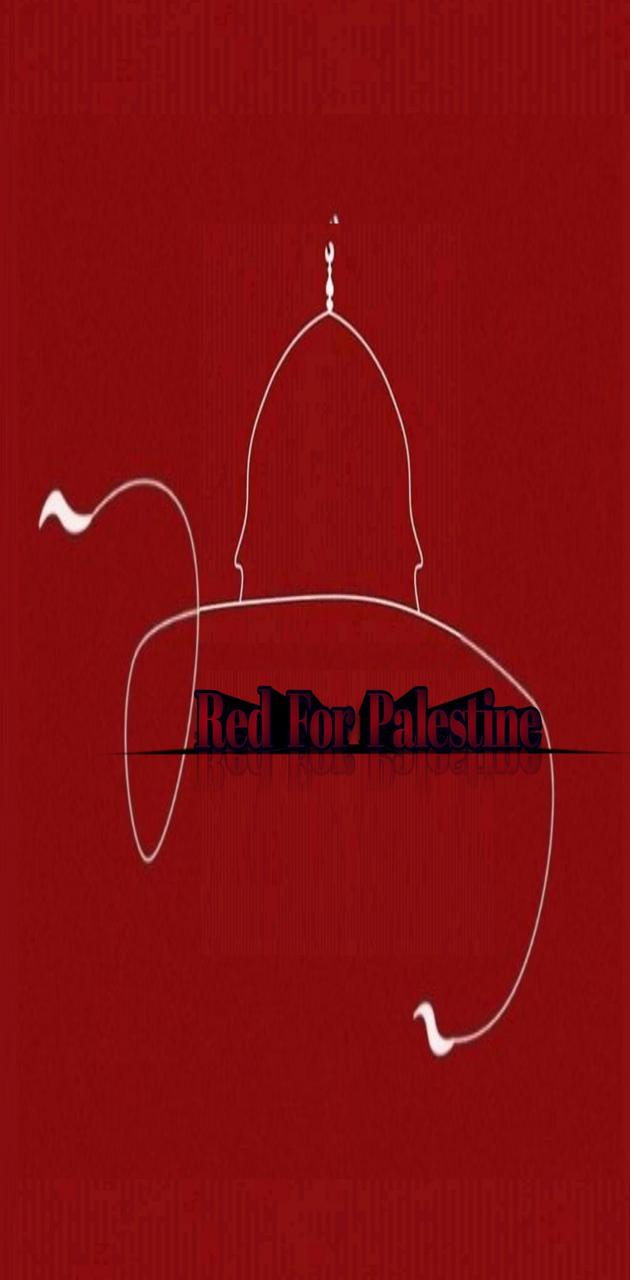 Red for palestine wallpaper by shahriarshobin