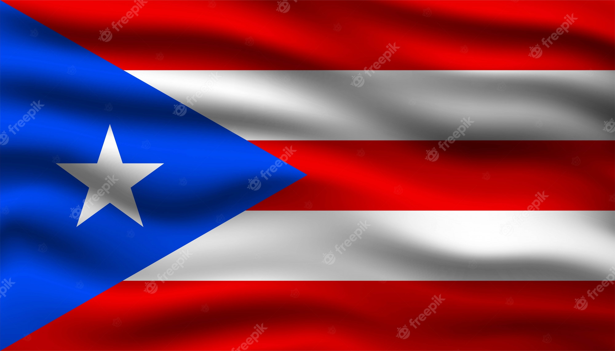 Premium vector flag of puerto rico background