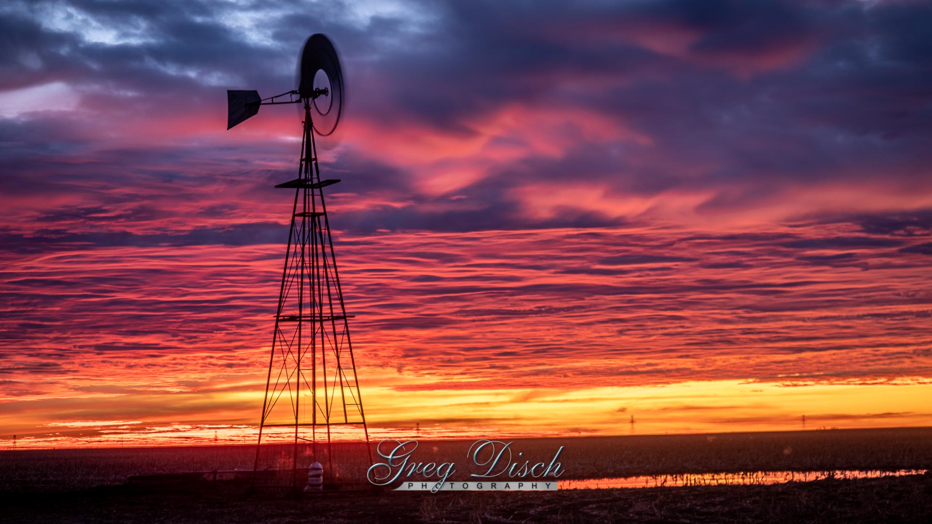 Windmill at sunrise february free wallpaper â greg disch photography