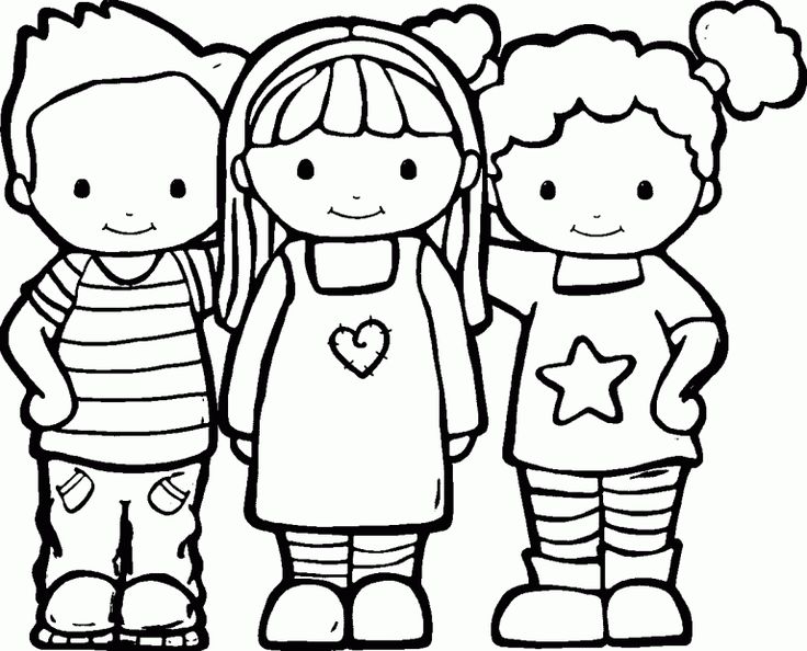 Friendship coloring pages