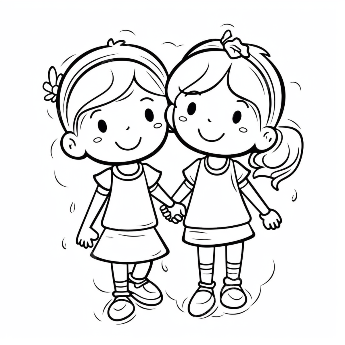 Little friends coloring pages friends drawing ring drawing friend drawing png transparent image and clipart for free download