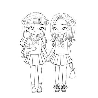 Friends coloring pages images