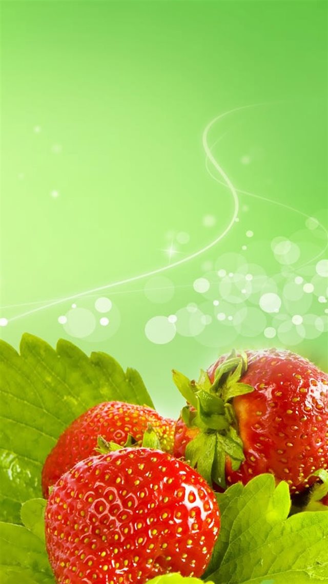 Fresh strawberry fruit iphone wallpapers free download