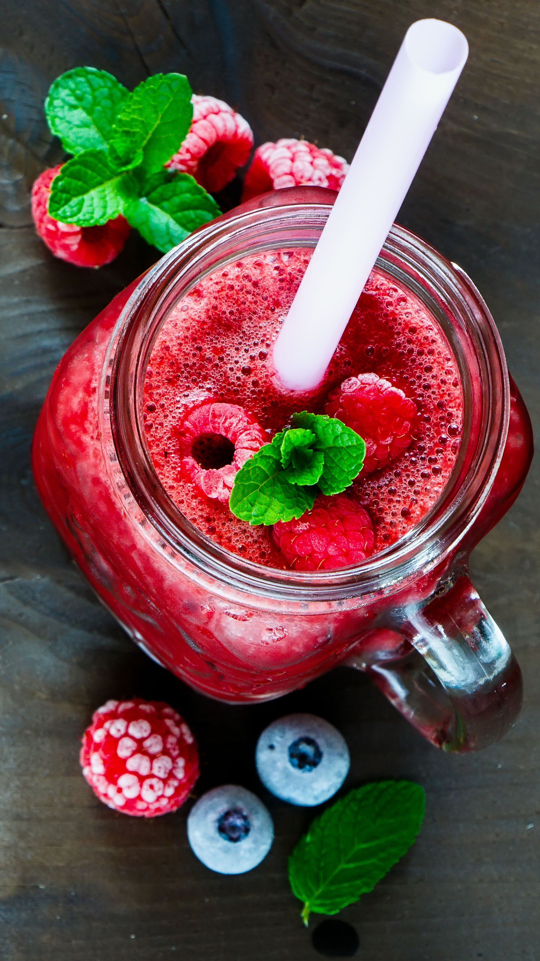 Healthy strawberry fruit drink k ultra hd mobile wallpaper