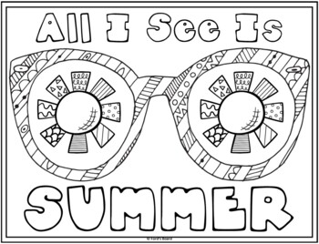 Summer coloring pages end of the year coloring pages fun creative designs