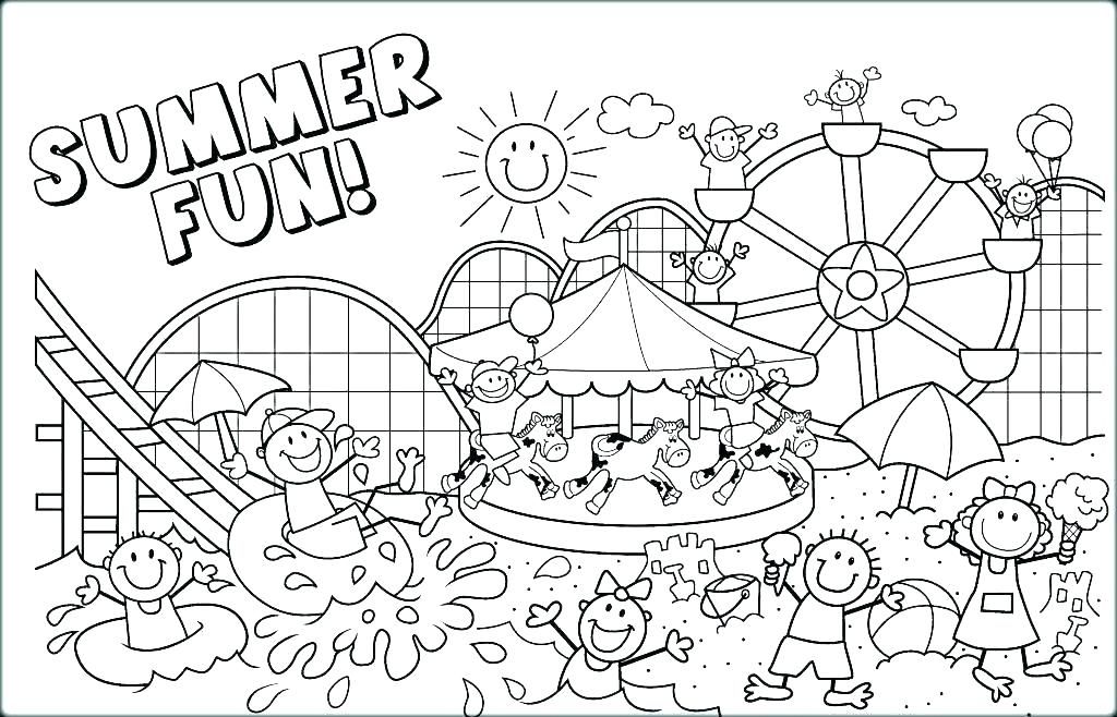 Summer coloring pages ideas pdf