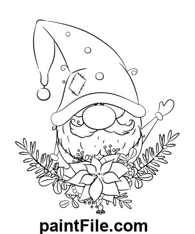 Free printable christmas funny dwarf coloring page to download in pdf or to print online and colorâ coloring pages fall coloring pages christmas coloring pages
