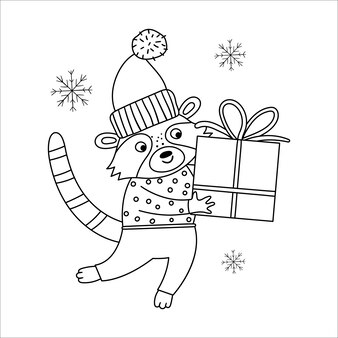 Page christmas presents coloring page images