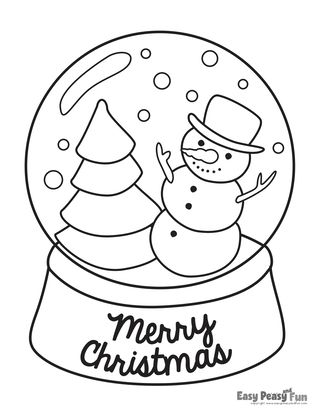 Printable christmas coloring pages