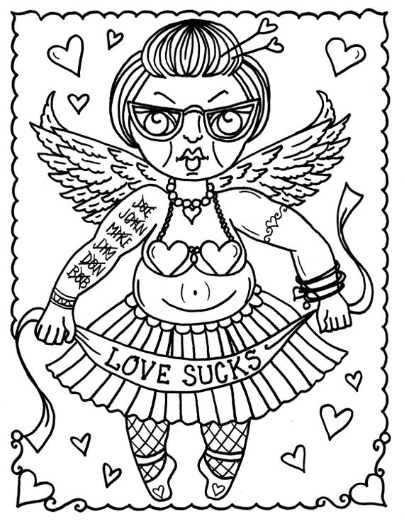 Pages digital old grumpy funny valentines jpg files to color digi stamps stamps cardmaking color books coloring pages