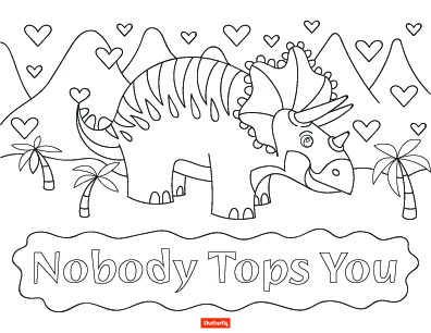 Valentines day coloring pages for kids