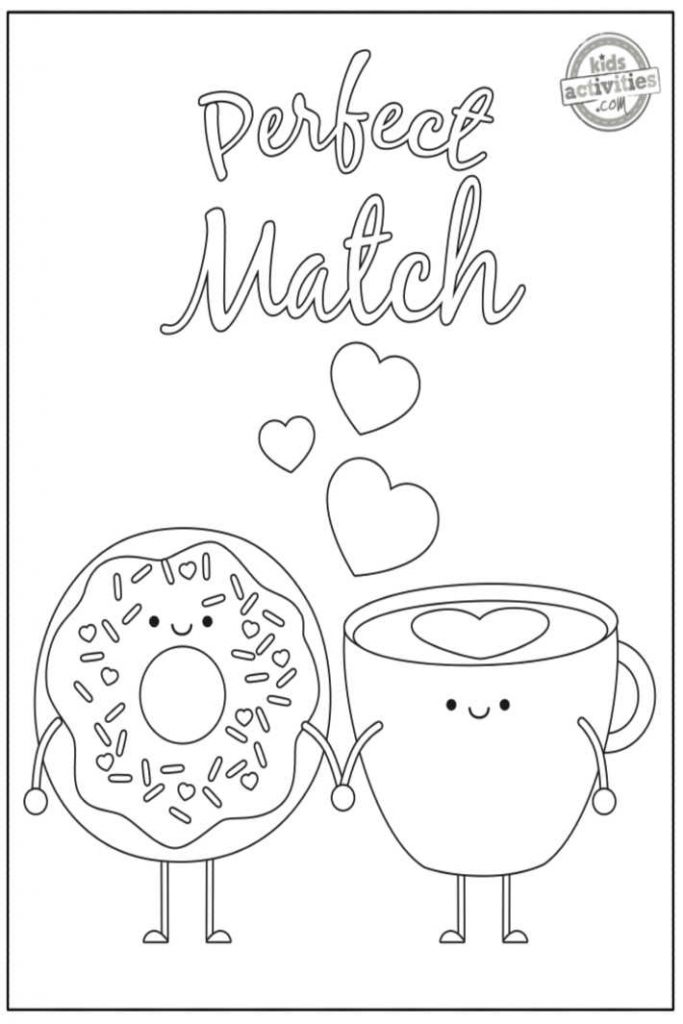 Cute valentine coloring pages for kids kids activities blog