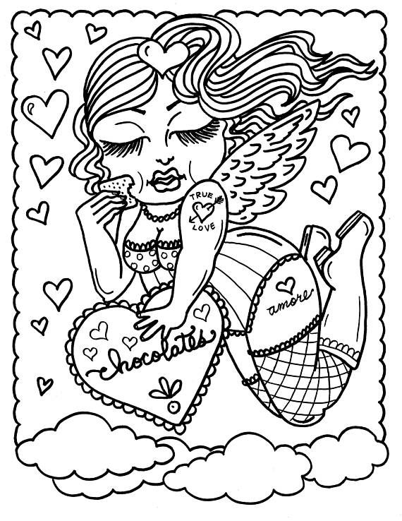 Pages digital old grumpy funny valentines jpg files to color digi stamps stamps cardmaking color books coloring pages