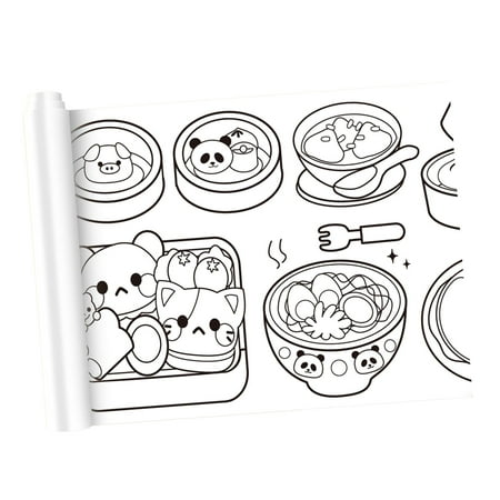 Art paper roll sticky coloring book xcm diy coloring posters for party home nada