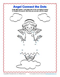 Angel connect the dots coloring page bible coloring pages coloring pages bible coloring