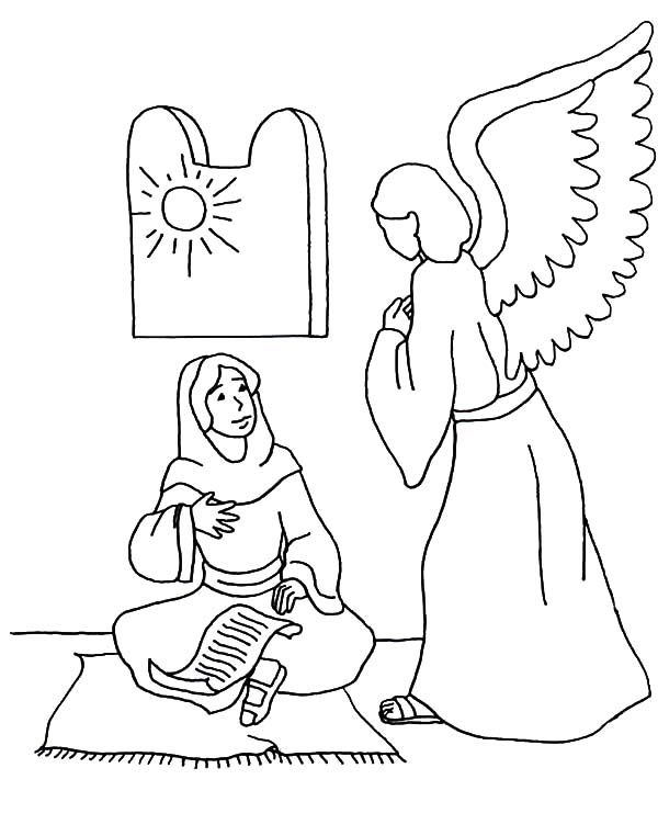 How to draw an angel appears to mary coloring pages bulk color angel coloring pages christmas coloring pages bible coloring pages