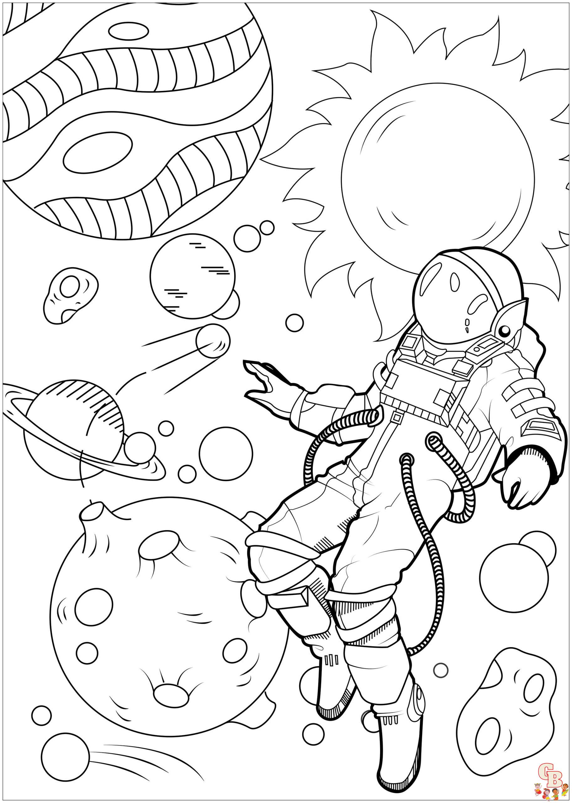 Explore the fascinating universe with galaxy coloring pages
