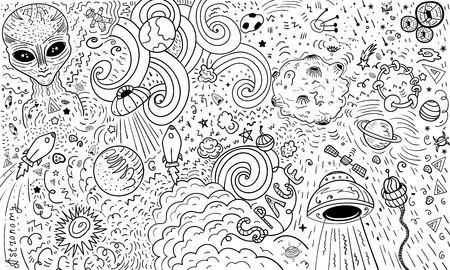 Galaxy adult coloring pages cliparts stock vector and royalty free galaxy adult coloring pages illustrations