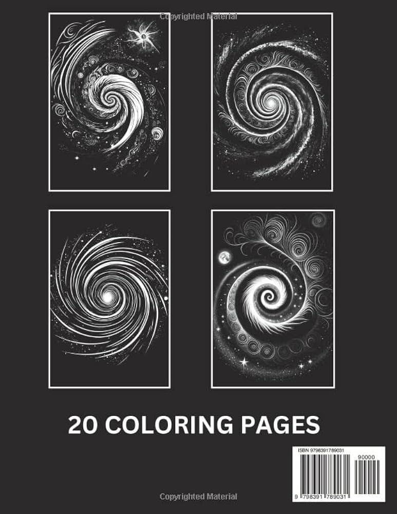 Galaxy coloring book inspirational galaxy coloring book for stress relief and relaxation designs mjm books