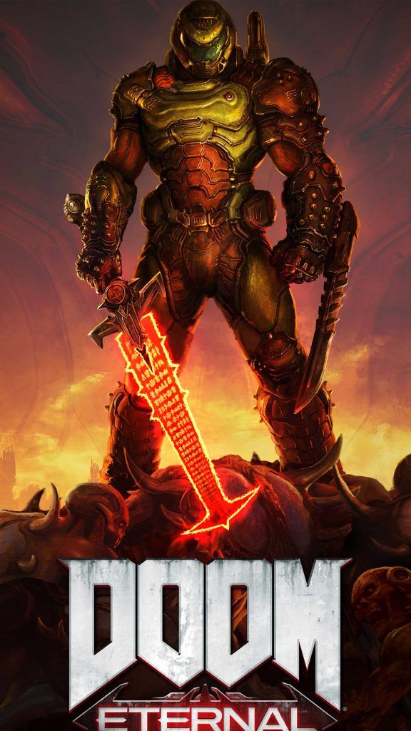 Doom eternal k ultra hd mobile wallpaper doom videogame doom demons doom