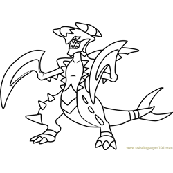 Garchomp coloring pages for kids