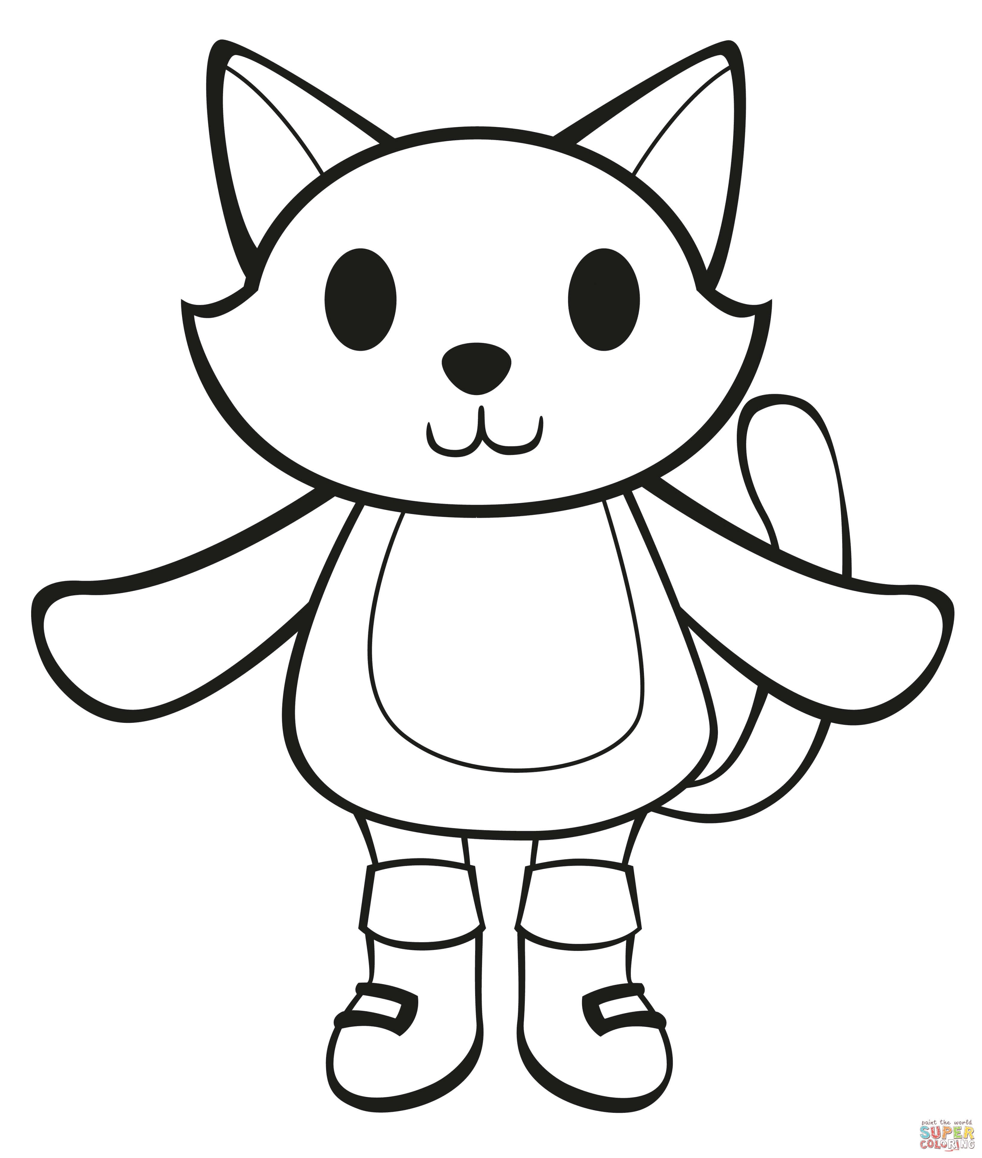 Kitty in boots coloring page free printable coloring pages