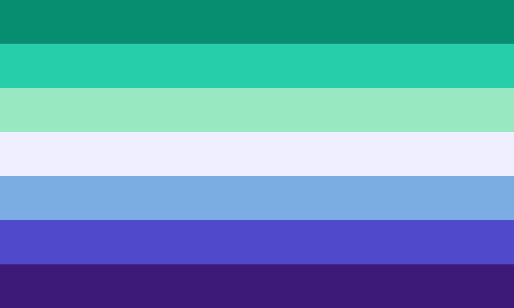 Gay men flag color codes