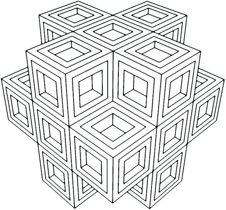 Printable geometric coloring pages pdf