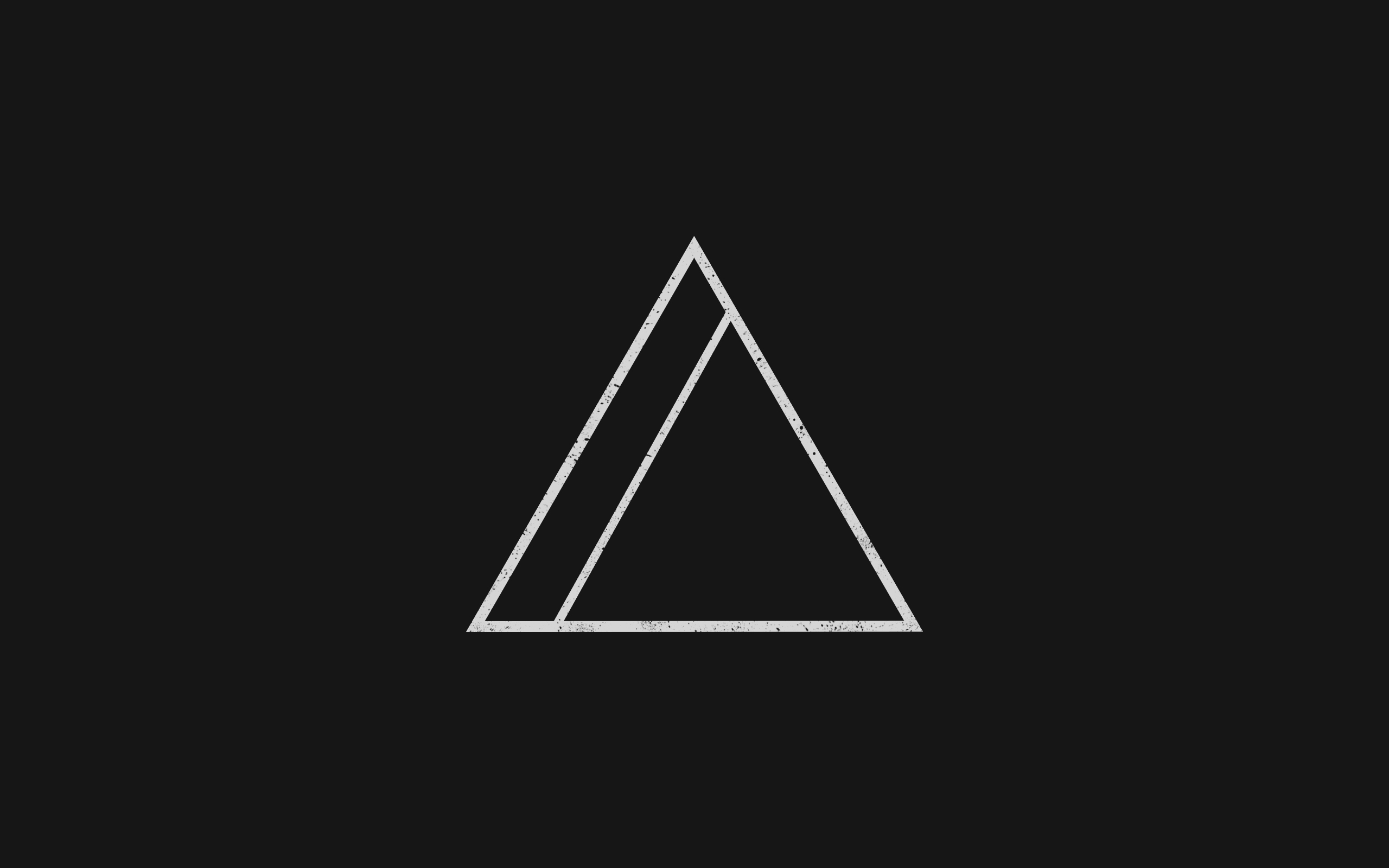 Triangle geometry minimalism black background