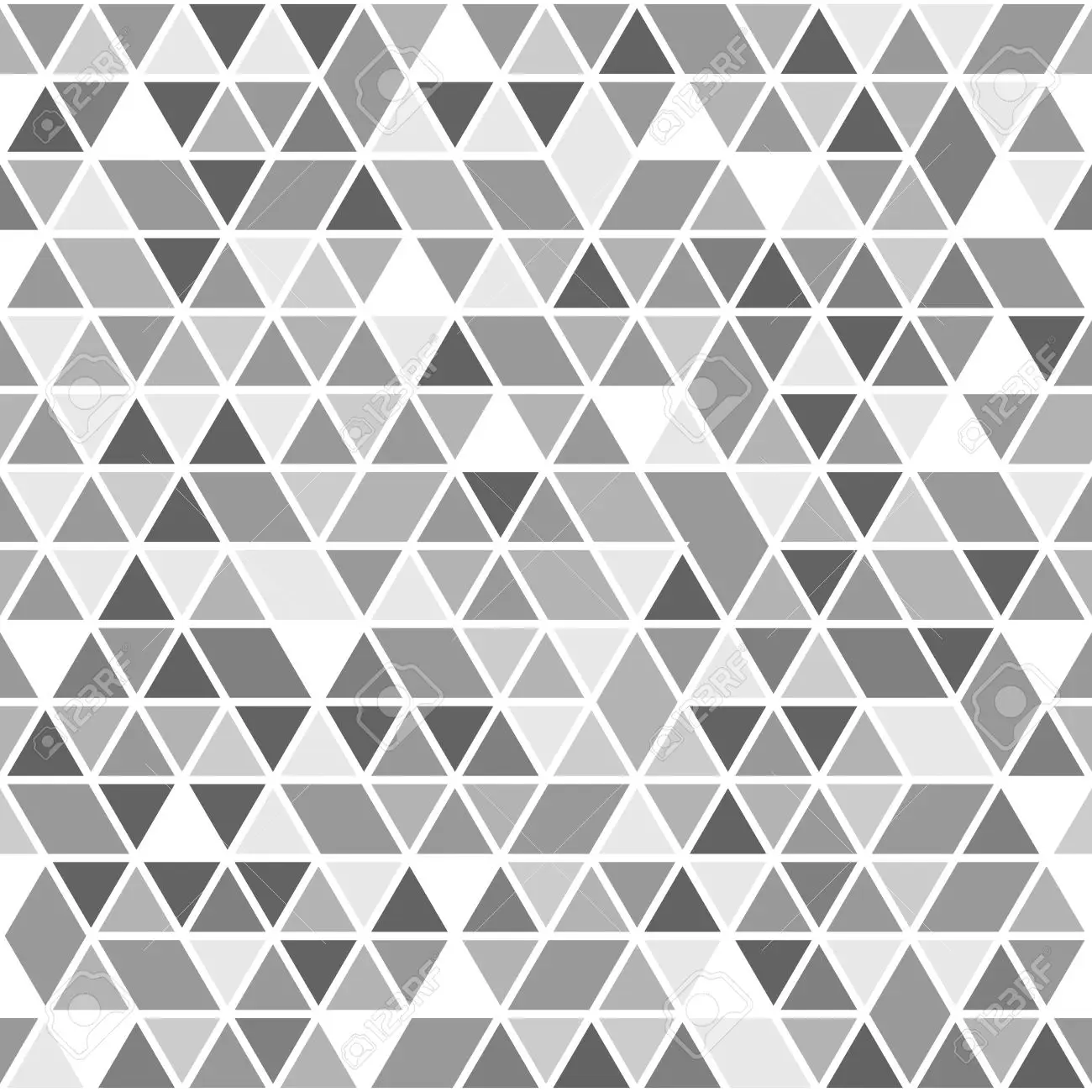 Geometric vector pattern with grey and white triangles seamless abstract texture for wallpapers and backgrounds royalty free svg cliparts vectors and stock illustration image