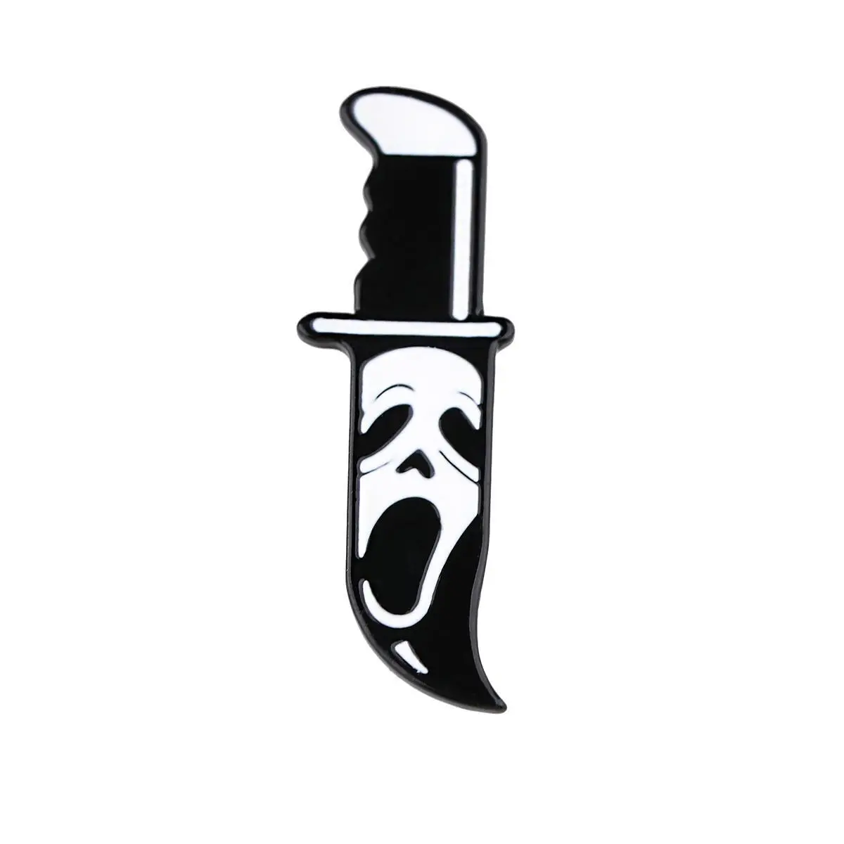 Scream ghost face knife classic horror movie enamel metal pin