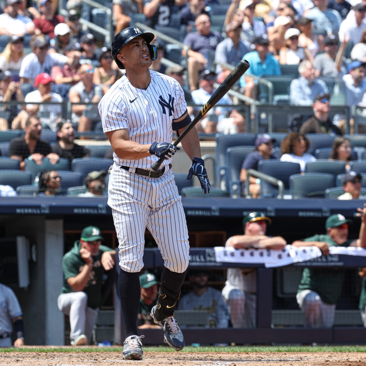 New york yankees dh giancarlo stanton is only hitting home runs