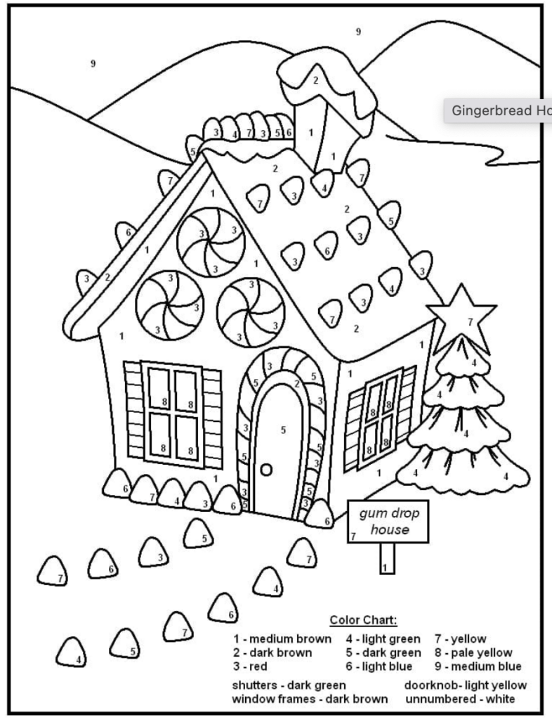 Creative holiday fun with gingerbread house coloring pages