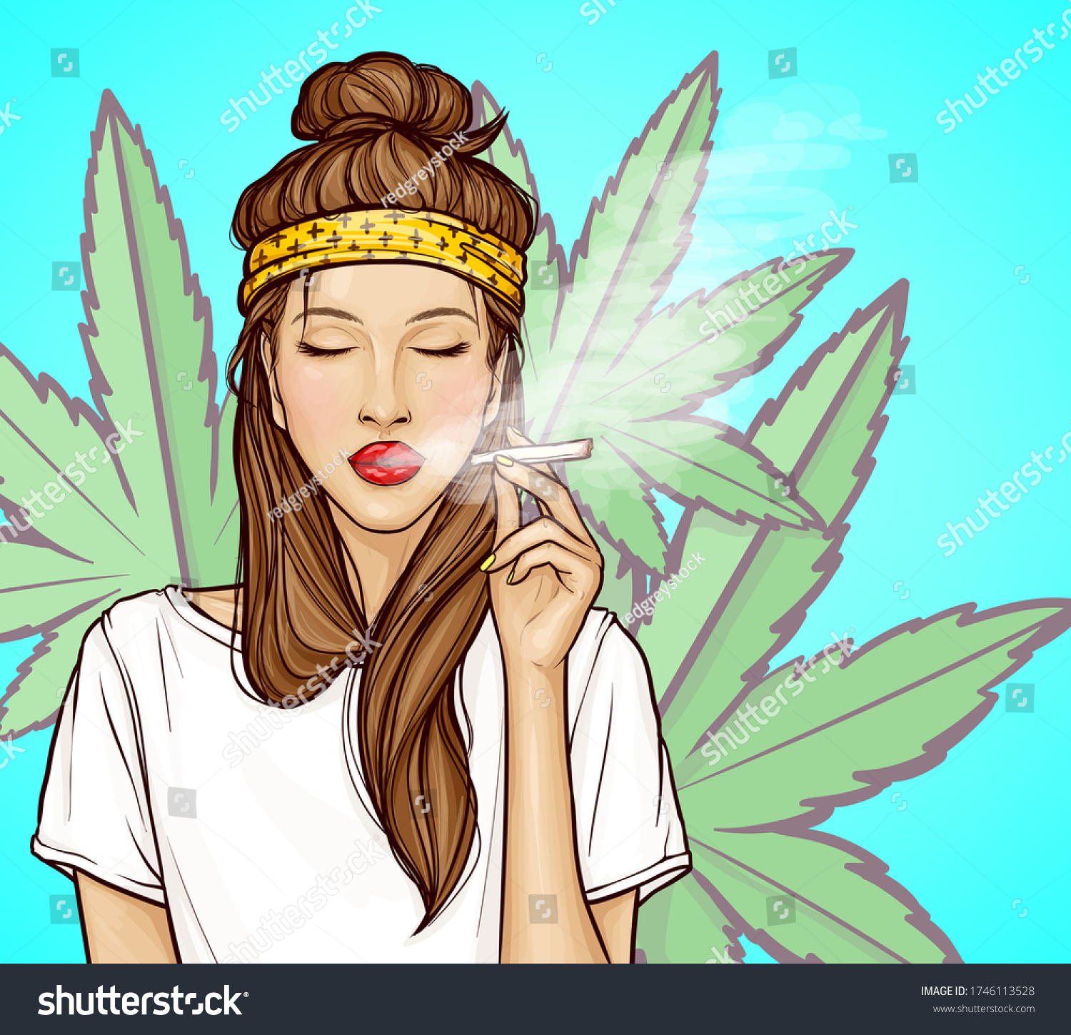 Download Free 100 Girl Smoking Weed Art Wallpapers